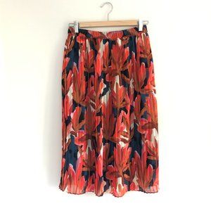 Who What Wear Pleated Midi Skirt